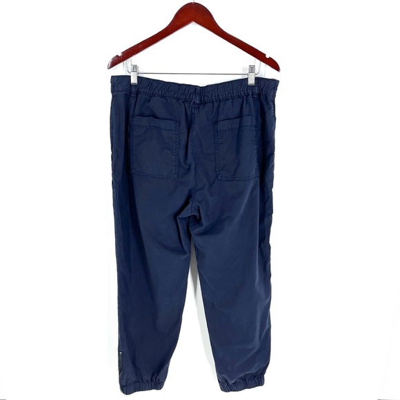 Loft Navy Blue High Waisted Ankle Zip Jogger Pants Size M - Picture 5 of 15